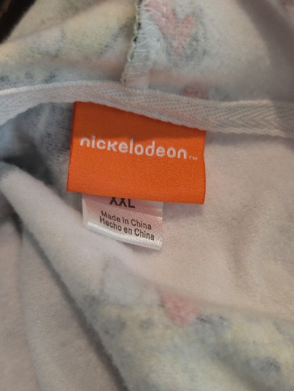 Nickelodeon  SpongeBob & Patrick Cartoon Hooded Sweatshirt Top Adult Sz XXL - Picture 4 of 4
